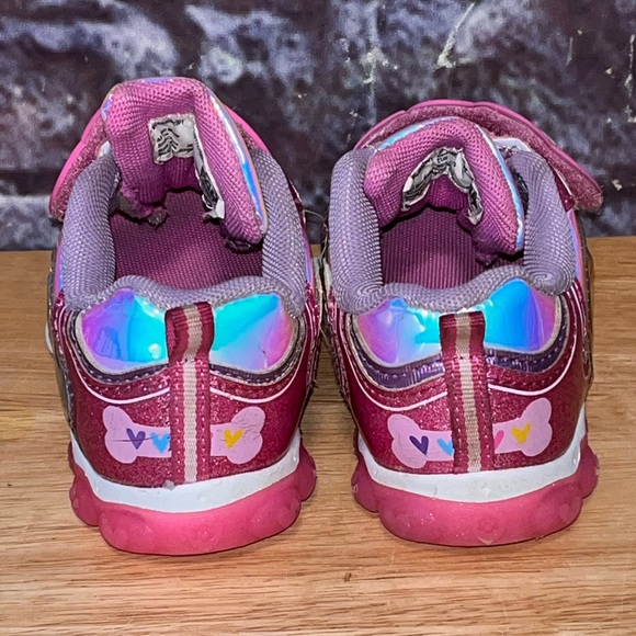 Girls Paw Patrol Pink Light Up Sneaker’s shoes Size 7 Toddler’s - Picture 5 of 10